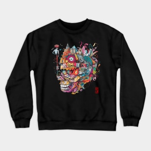 Color skull Crewneck Sweatshirt